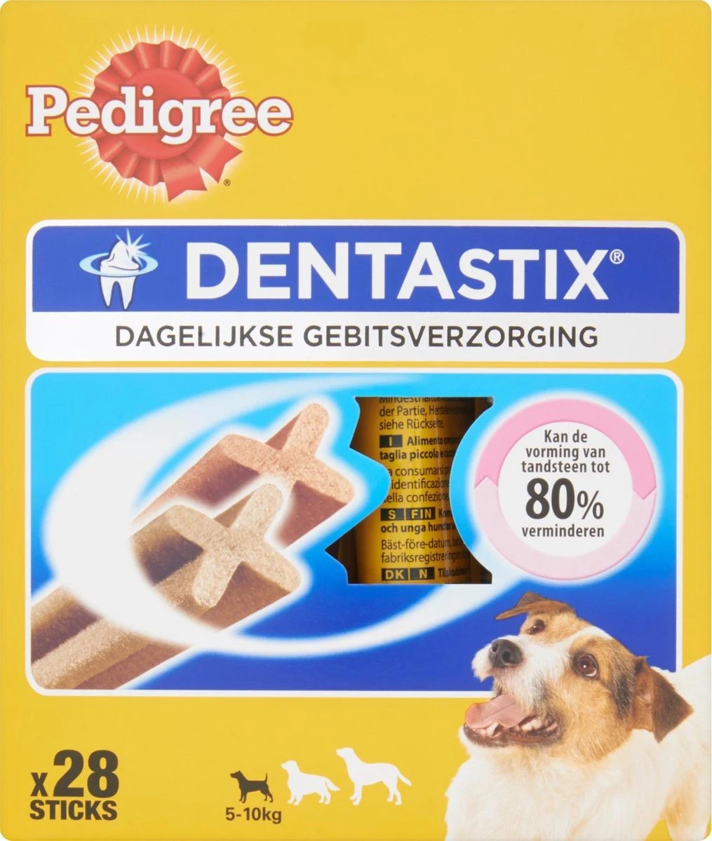 Pedigree Dentastix Mini Hond Multipack - Gebitsverzorgende Hondensnack - 4 X 7 Stuks 8 Pedigree Dentastix Mini Hond Multipack - Gebitsverzorgende Hondensnack - 4 X 7 Stuks - Afbeelding 8