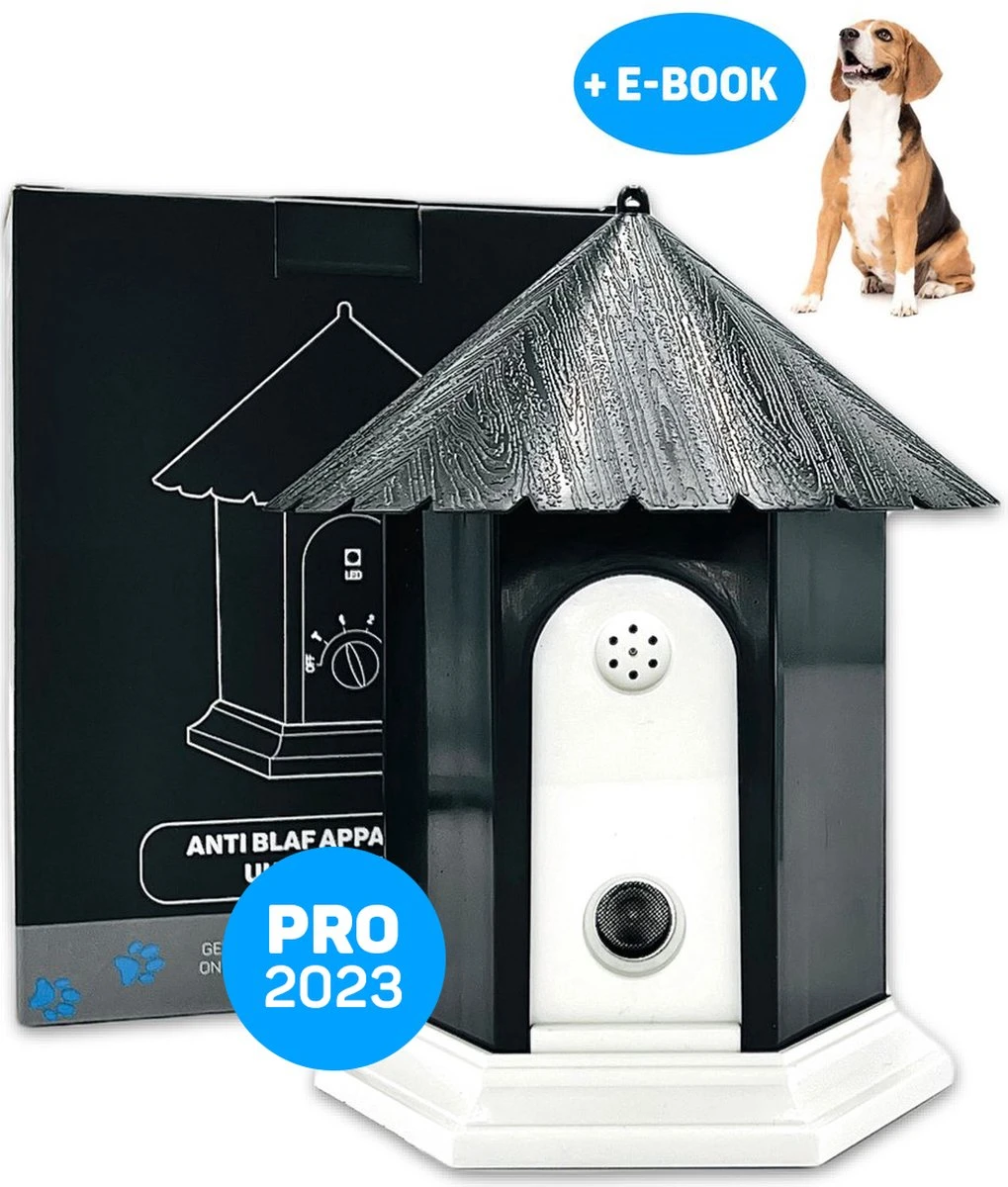 Vulpes Pets® Anti Blaf Apparaat Pro - Anti Blafband Voor Alle Honden - Luxe Hondentrainer - Diervriendelijk & Zonder Schok - Inclusief 9V Batterij - Waterbestendig - Ophangbaar - Instelbare Ultrasone Niveauregeling - 4 Standen 1 Vulpes Pets® Anti Blaf Apparaat Pro - Anti Blafband Voor Alle Honden - Luxe Hondentrainer - Diervriendelijk & Zonder Schok - Inclusief 9V Batterij - Waterbestendig - Ophangbaar - Instelbare Ultrasone Niveauregeling - 4 Standen