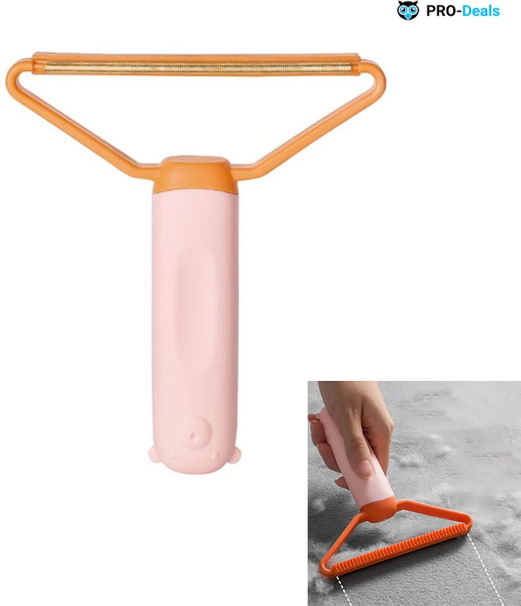 PRO-Deals | Dierenhaar Verwijderen - Haar Verwijderen - Type 1 - Kleur Oranje / Roze - Kattenharen - Vachtverzorging - Hondenharen - Pluizenverwijderaar - Haaruitval - Kledingreiniger 1 PRO-Deals | Dierenhaar Verwijderen - Haar Verwijderen - Type 1 - Kleur Oranje / Roze - Kattenharen - Vachtverzorging - Hondenharen - Pluizenverwijderaar - Haaruitval - Kledingreiniger