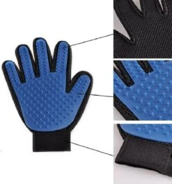 Vacht Verzorgingsborstel Voor Huisdieren - Blauw - LimitedDeals - Voor Honden Katten Konijnen Paarden - Tevens Massage Handschoen Voor Dieren! - Goed Voor De Verzorging Van De Vacht -Honden Huis Winkel 1120x1200