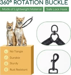 Nobleza Splitter Hondenriem - Dubbel Aanlijnriem Voor Honden - Splitter Verstelbaar - Zwart -Honden Huis Winkel 1134x1200 2