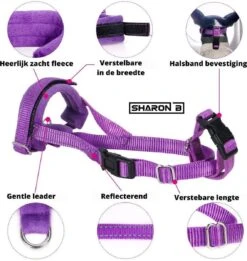 Sharon-B Muilkorf Turquoise Maat S - Fleece - Reflecterend - Kleine Hond -Honden Huis Winkel 1135x1200 3