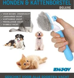 Professionele Kattenborstel/Hondenborstel + BONUS - Bovenvacht | Ondervacht - Langharige | Kortharige - Haarverwijderaar Voor Huisdieren - Kattenkam - Hondenkam -Honden Huis Winkel 1137x1200
