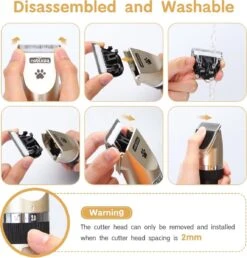 Nobleza Dieren Tondeuse Set - 4 Opzetkammen - Draadloos - Voor Huisdieren Katten & Honden 11 Nobleza Dieren Tondeuse Set - 4 Opzetkammen - Draadloos - Voor Huisdieren Katten & Honden -Honden Huis Winkel 1147x1200