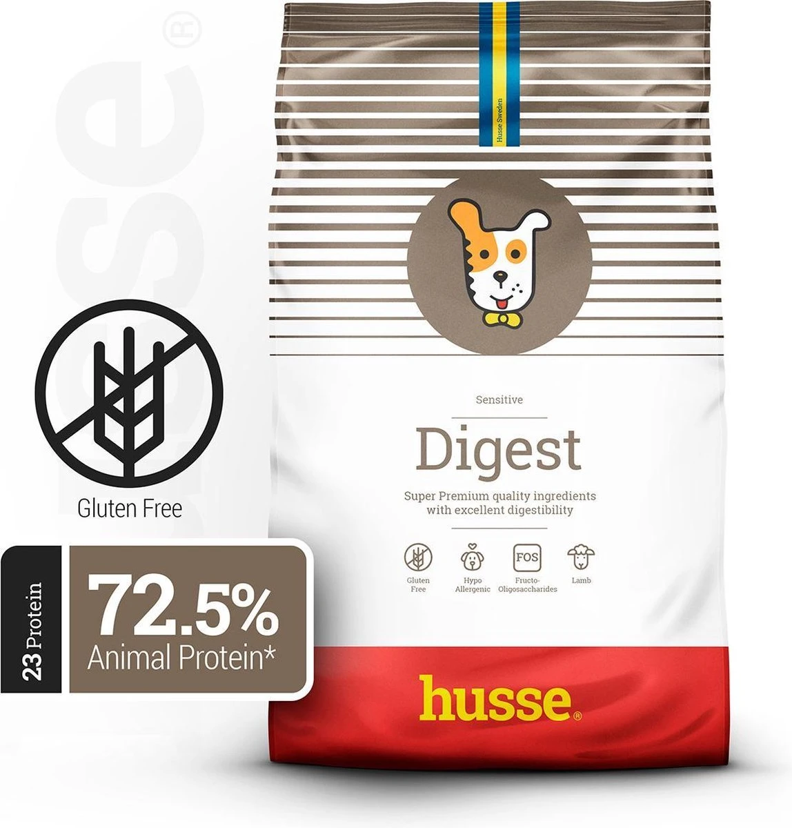 Husse Lam En Rijst - Hypoallergene Hondenbrokken - Hondenvoer - 2 Kg 1 Husse Lam En Rijst - Hypoallergene Hondenbrokken - Hondenvoer - 2 Kg