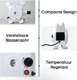 Hondenfohn - Waterblazer Met Draaiknop - 2400W Vermogen Met Warme En Koude Stand - Wit -Honden Huis Winkel 1149x1200