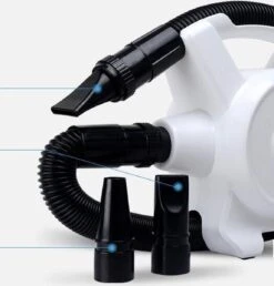 Hondenfohn - Waterblazer Met Draaiknop - 2400W Vermogen Met Warme En Koude Stand - Wit -Honden Huis Winkel 1151x1200