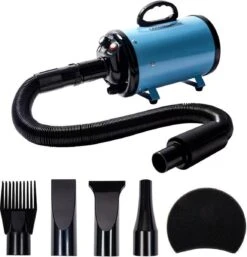 Merkloos Edward&DeVries Professionele Hondenföhn Met 4 Opzetstukken – Waterblazer Voor Honden – Stil Design – Krachtig + Extra Filter & Droogdoek - Blauw -Honden Huis Winkel 1154x1200