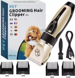 Merkloos Professionele Dierentondeuse - Scheerapparaat Voor Honden En Katten - Trimmer - 4 Opzetstukken - Oplaadbaar - Draadloos - Stil - Verschillende Haar En Vachtlengtes - Haartrimmer - Hondentrimmer - Honden Trimmer - Honden Knippen - Haren Knippen -Honden Huis Winkel 1158x1200