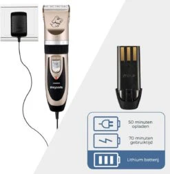 LifeGoods Hondentondeuse - Voor Katten En Honden - Complete Set - 5 Standen - Draadloos - Oplaadbaar - Goud/Zwart -Honden Huis Winkel 1170x1200 1