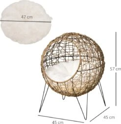 PawHut Kattenhuis Met Metalen Frame D30-442 -Honden Huis Winkel 1173x1200 7