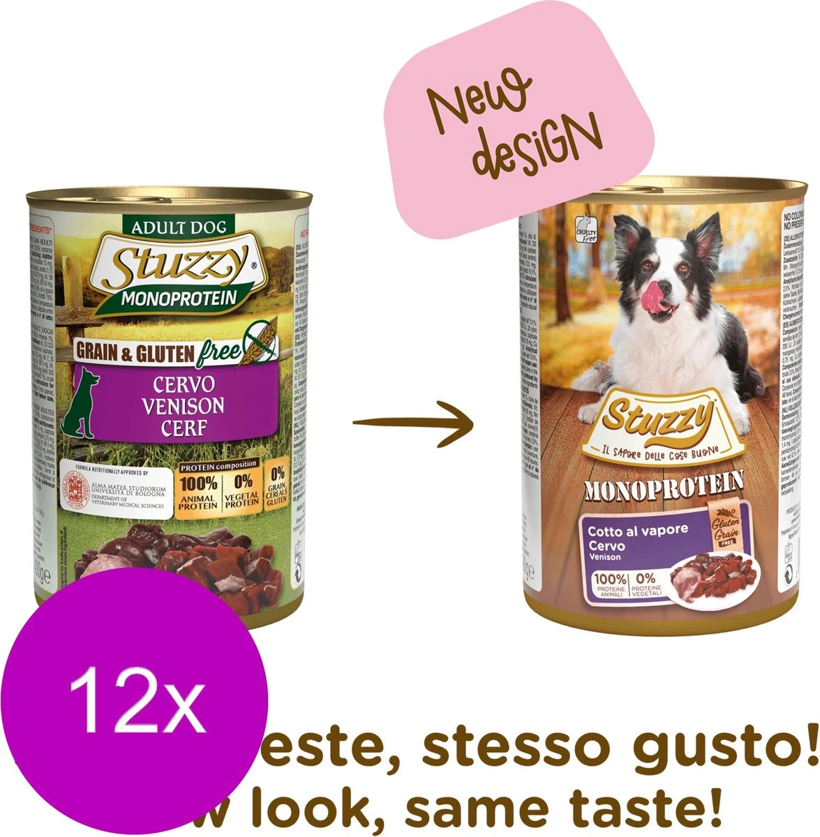 Stuzzy Blik Adult 400 G - Hondenvoer - 12 X Hert 2 Stuzzy Blik Adult 400 G - Hondenvoer - 12 X Hert - Afbeelding 2