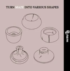 District 70 MAZE 3-in-1 Opvouwbare Kartonnen Kattenmand - Inclusief Catnip Balletje - Voor Slapen, Spelen En Krabben! -Honden Huis Winkel 1184x1200 6