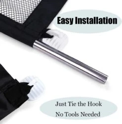 Merkloos ACE Pets – Oprolbaar Hondenrek Voor Binnen - Traphekje Hond Zonder Boren - Veiligheidshek Deurhekje - 180 X 72 Cm - Zwart -Honden Huis Winkel 1185x1200 6