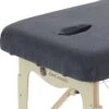 Hoeslaken Massagetafel Grijs- Extra Dik - Badstof Stretch - Met Uitsparing