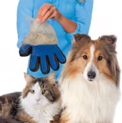 Vacht Verzorgingsborstel Voor Huisdieren - Blauw - LimitedDeals - Voor Honden Katten Konijnen Paarden - Tevens Massage Handschoen Voor Dieren! - Goed Voor De Verzorging Van De Vacht -Honden Huis Winkel 1189x1200 1