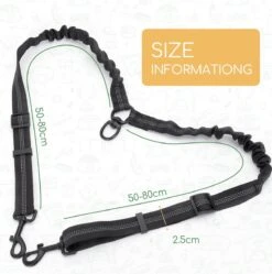 Nobleza Splitter Hondenriem - Dubbel Aanlijnriem Voor Honden - Splitter Verstelbaar - Zwart -Honden Huis Winkel 1191x1200 3