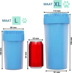 TIKKENS Hondenpoten Reiniger 2-in-1 - Hondenborstel - Hondenpoot Reiniger - Huisdier Poot Wassen - Hondenverzorging - Honden Wassen - Inclusief Microvezeldoek - XL -Honden Huis Winkel 1192x1200 3