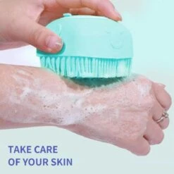 Merkloos Siliconenborstel - Massage Borstel - Silicone Massage Brush - Shampoo Borstel – Lichaamsverzorging - Scrubborstel - Badborstel - Huisdieren - Hond/Kat -Honden Huis Winkel 1198x1200 1