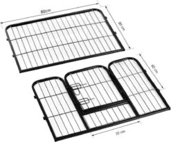 Merkloos Topmast Premium Puppyren - 80 Cm Hoog - 640 Cm Omtrek - Hondenren - Hondenhok - Antraciet -Honden Huis Winkel 1200x1002 2