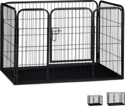 MaxxPet Puppyren - Hondenbench - Puppykennel - Hondenren - 125 X 78 X 80 Cm - Zwart 18 MaxxPet Puppyren - Hondenbench - Puppykennel - Hondenren - 125 X 78 X 80 Cm - Zwart -Honden Huis Winkel 1200x1019 3