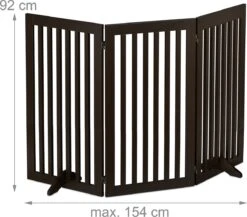 Relaxdays Veiligheidshekje Hout - 92 Cm Hoog - Hondenhek - Inklapbaar - Bruin - 3 Panelen 13 Relaxdays Veiligheidshekje Hout - 92 Cm Hoog - Hondenhek - Inklapbaar - Bruin - 3 Panelen -Honden Huis Winkel 1200x1052 2