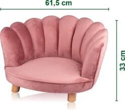 Maxxpro Katten- En Hondenstoel - Roze - Verhoogd Met Houten Poten - Fluweel Materiaal - 61.5 X 52 X 33 CM - Huisdieren Tot 80 KG -Honden Huis Winkel 1200x1057 1