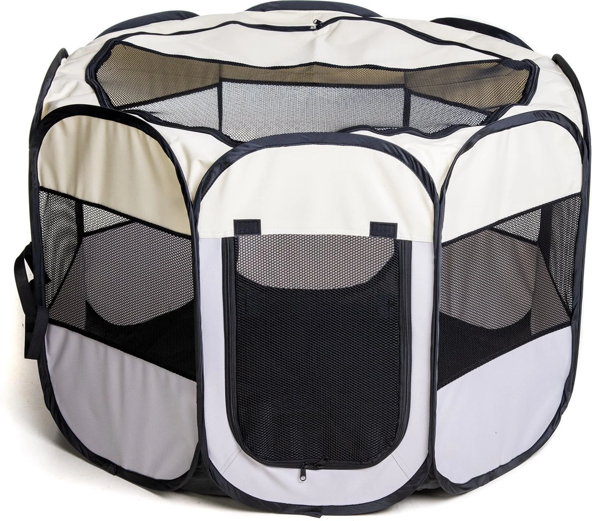 Dogs&Co Puppyren Opvouwbaar Grijs 90x90x60cm In Handige Draagtas 5 Dogs&Co Puppyren Opvouwbaar Grijs 90x90x60cm In Handige Draagtas - Afbeelding 5