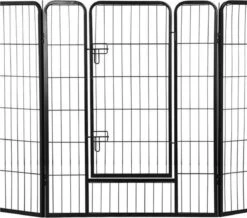 Merkloos Topmast Premium Puppyren - 120 Cm Hoog - 640 Cm Omtrek - Hondenren - Hondenhok - Zwart -Honden Huis Winkel 1200x1058 3