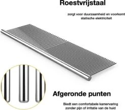 Merkloos Anti-Klit- Kam - Haarverwijderaar Voor Huisdieren - Pijnloos - Roestvrijstaal - Huisdiervriendelijk -Honden Huis Winkel 1200x1059
