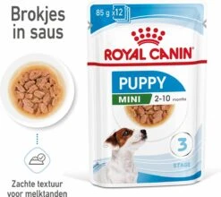 Royal Canin Shn Mini Puppy Pouch - Hondennatvoer - 12 X 85 G -Honden Huis Winkel 1200x1067 3