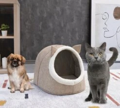 Merkloos Opvouwbaar Kattenhuis - En Hondennest – Cat House - Kattenhol - Cat Cave - Beige 5 Merkloos Opvouwbaar Kattenhuis - En Hondennest – Cat House - Kattenhol - Cat Cave - Beige -Honden Huis Winkel 1200x1080 3