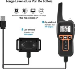 Anti Blafband EN Trainingshalsband In 1 - UNIEK SYSTEEM - 1000m Bereik - 100 Levels - Trainingsband - Antiblafband - Geluid En Vibratie/trilling - Grote En Kleine Honden - Waterdicht - Incl. E-book -Honden Huis Winkel 1200x1101 4