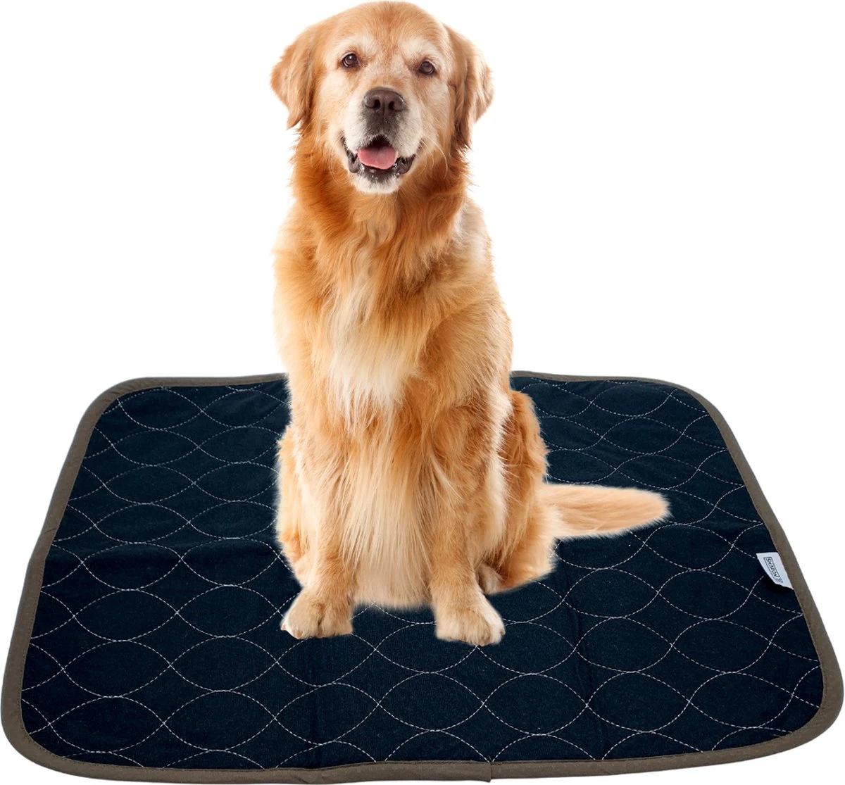 XXL Puppy Training Pad - Plasmat - Zwart - 104 X 104 Cm - Hondentoilet - Herbruikbaar - Wasbaar 1 XXL Puppy Training Pad - Plasmat - Zwart - 104 X 104 Cm - Hondentoilet - Herbruikbaar - Wasbaar