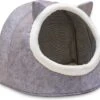 Merkloos Opvouwbaar Kattenhuis - En Hondennest – Cat House - Kattenhol - Cat Cave - Grijs