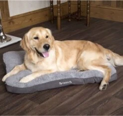 Scruffs Cosy - Comfortabel Hondenkussen In Grijs, Beige Of Karamel - Met Imitatie Suède Buitenvoering En Superzachte Binnenvoering - 100 X 70 Cm - Grijs -Honden Huis Winkel 1200x1128 3