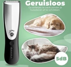 Essential Goods Professionele Hondentondeuse – Hondentrimmer - Draadloos – Opzet Kammen – Dik/Dunne Vacht - Honden/Katten - Zwart/Zilver -Honden Huis Winkel 1200x1131