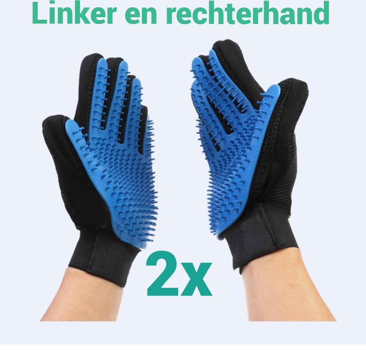 Merkloos Vachtverzorgingshandschoenen Kat En Hond - Huisdieren Handschoen - 2 Stuks 2 Merkloos Vachtverzorgingshandschoenen Kat En Hond - Huisdieren Handschoen - 2 Stuks - Afbeelding 2