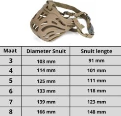 XtraSafe Muilkorf Voor Middelgrote Honden - Beige - Maat 5 - Verstelbaar -Honden Huis Winkel 1200x1147 8