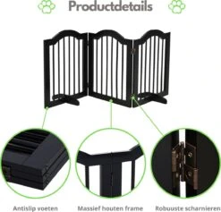 Paws & Claws - Hondenhek Deurhekje - Dog Barrier - 154,5 X 61 Cm - Opvouwbaar - Zwart 8 Paws & Claws - Hondenhek Deurhekje - Dog Barrier - 154,5 X 61 Cm - Opvouwbaar - Zwart -Honden Huis Winkel 1200x1149 5