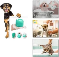 Merkloos Siliconenborstel - Massage Borstel - Silicone Massage Brush - Shampoo Borstel – Lichaamsverzorging - Scrubborstel - Badborstel - Huisdieren - Hond/Kat -Honden Huis Winkel 1200x1153 2