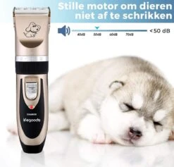 LifeGoods Hondentondeuse - Voor Katten En Honden - Complete Set - 5 Standen - Draadloos - Oplaadbaar - Goud/Zwart -Honden Huis Winkel 1200x1153 4