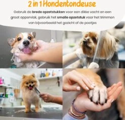 Loyalpetclub® Professionele 2-in-1 Hondentondeuse Voor Dikke Vacht – Draadloze Honden Tondeuse & Hondentrimmer – Stille Tondeuse Katten & Honden Trimset - Inclusief Opbergtasje -Honden Huis Winkel 1200x1153 5