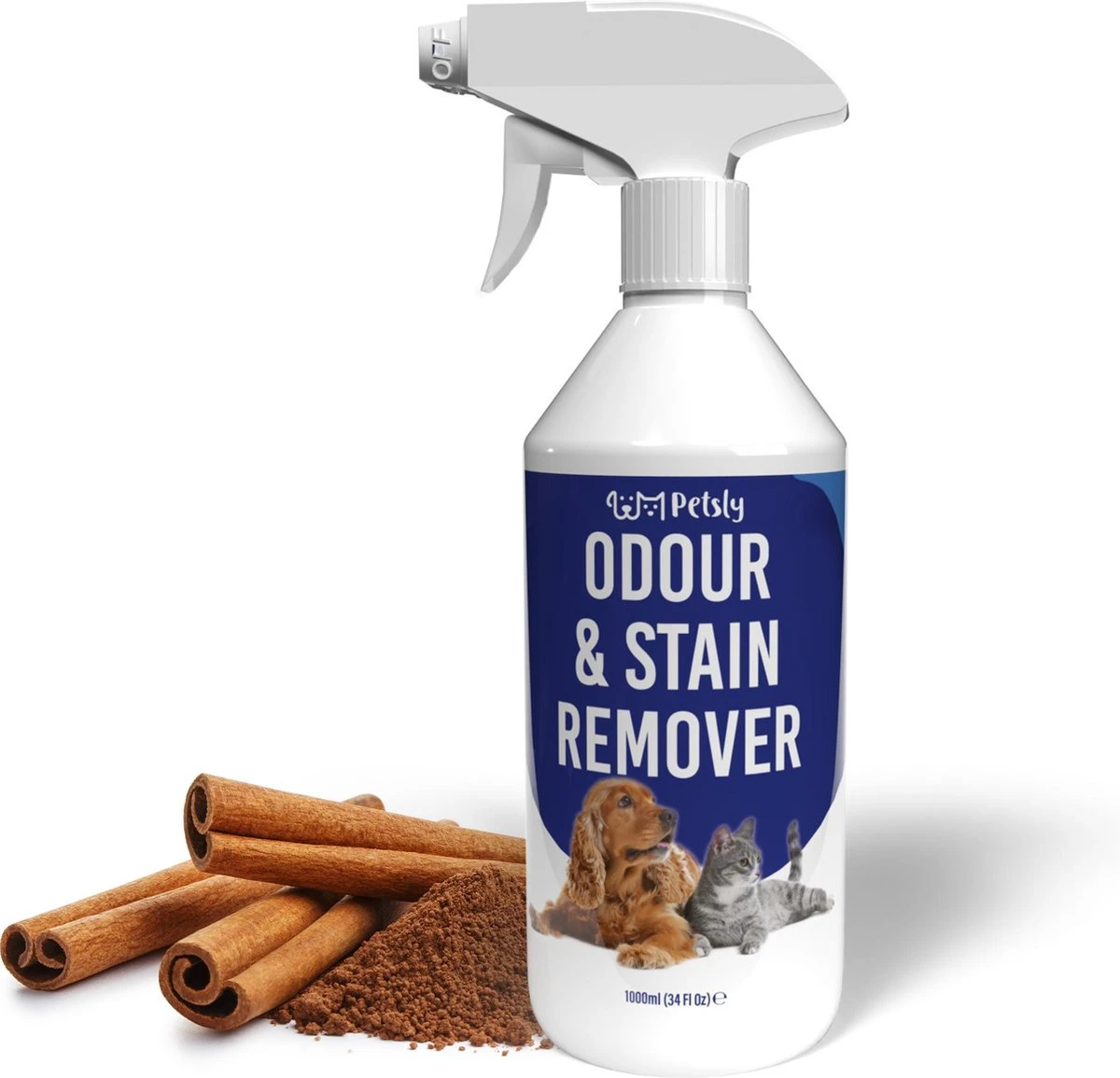 Petsly Odour & Stain Remover - Geurverwijderaars - Urine Vlekken Verwijderen Urinegeur Verwijderen Met Plantaardige Enzymen - 1L 1 Petsly Odour & Stain Remover - Geurverwijderaars - Urine Vlekken Verwijderen Urinegeur Verwijderen Met Plantaardige Enzymen - 1L