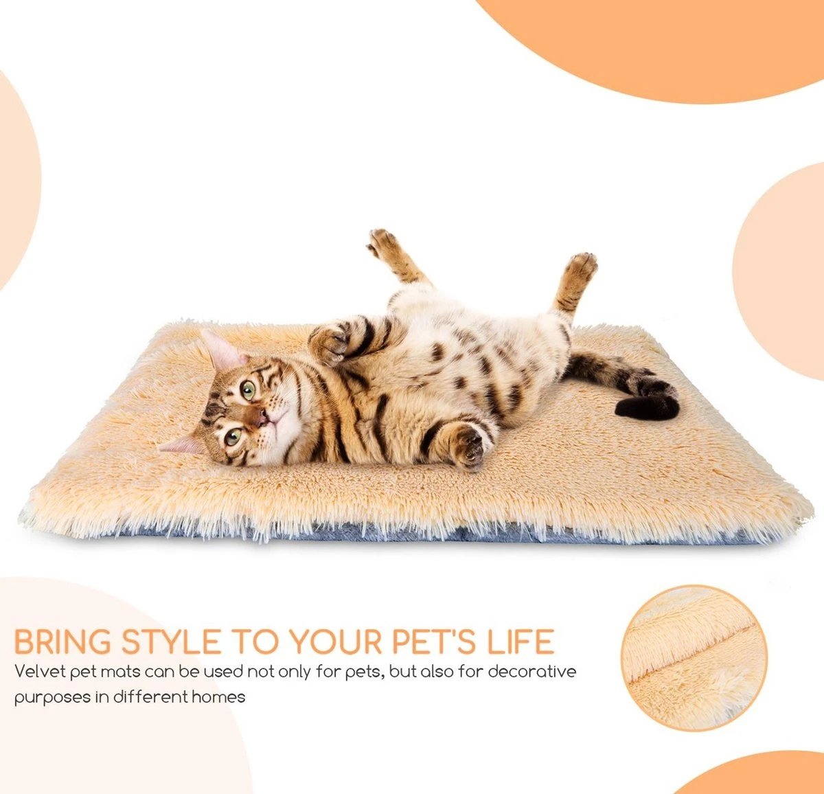 Nobleza Fluffy Benchkussen - Dierenkussen - Hondenkussen - Kattenkussen - Benchmat - Dierenmat - Hondenmat - Kattenmat - Crème - Maat L 7 Nobleza Fluffy Benchkussen - Dierenkussen - Hondenkussen - Kattenkussen - Benchmat - Dierenmat - Hondenmat - Kattenmat - Crème - Maat L - Afbeelding 7