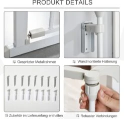 PawHut Afschermhek Voor Honden Veiligheidshek Hondenhek 3 Elementen Kunststof Wit D06-100V01 18 PawHut Afschermhek Voor Honden Veiligheidshek Hondenhek 3 Elementen Kunststof Wit D06-100V01 -Honden Huis Winkel 1200x1156 6