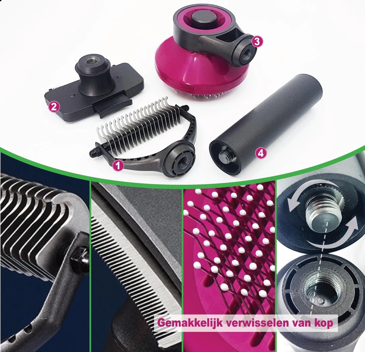 Hondenborstel Set 3 In 1 - Hondenkam - Borstelset - Klittenkam Hond - Ondervacht Kam - Furminator - Slickerborstel - Kattenkam - Verwijderd Klitten En Voorkomt Haaruitval 5 Hondenborstel Set 3 In 1 - Hondenkam - Borstelset - Klittenkam Hond - Ondervacht Kam - Furminator - Slickerborstel - Kattenkam - Verwijderd Klitten En Voorkomt Haaruitval - Afbeelding 5