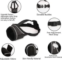 Merkloos Hoog Kwaliteit Muilkorf Met Bedrukt Patroon - Muilkorf Hond - Hondensnuit - Anti Blaf En Bijt - Voor Kleine En Grote Honden Maat M Zwart Reflecterend 10 Merkloos Hoog Kwaliteit Muilkorf Met Bedrukt Patroon - Muilkorf Hond - Hondensnuit - Anti Blaf En Bijt - Voor Kleine En Grote Honden Maat M Zwart Reflecterend -Honden Huis Winkel 1200x1160 1