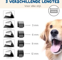 Pawwy Dieren Tondeuse Set Draadloos Voor Honden En Katten – Voor Dikke Vacht - Hondentondeuse – Hondentrimmer - Scheerapparaat - Goud -Honden Huis Winkel 1200x1165 3
