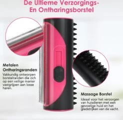 Frenkies HuisdierPlezier Hondenborstel - Borstels - Hondenborstel - Hondenkam - Roze -Honden Huis Winkel 1200x1167 1